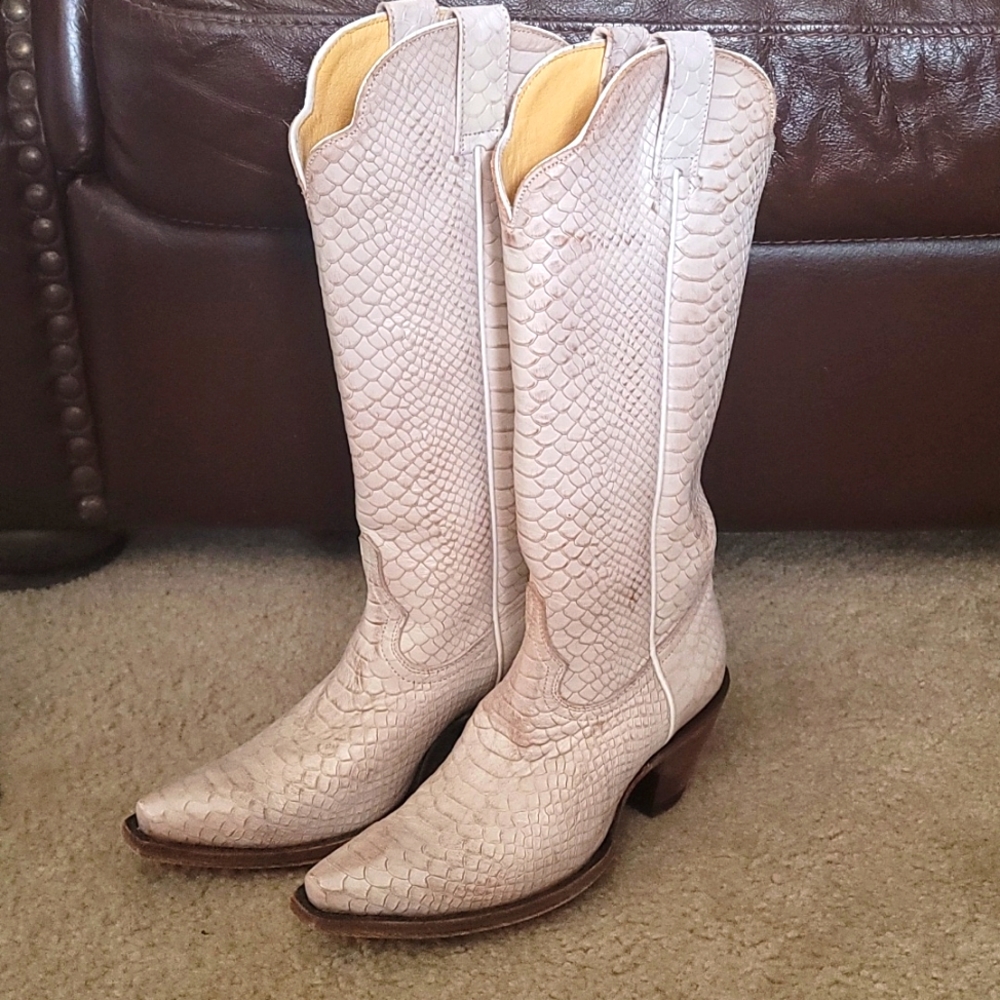 Idyllwild Snakeskin Cowboy Boots